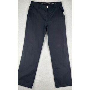 TRAVIS MATHEW Performance Golf Pants Mens 32 Black Nooner Stretch Straight Leg